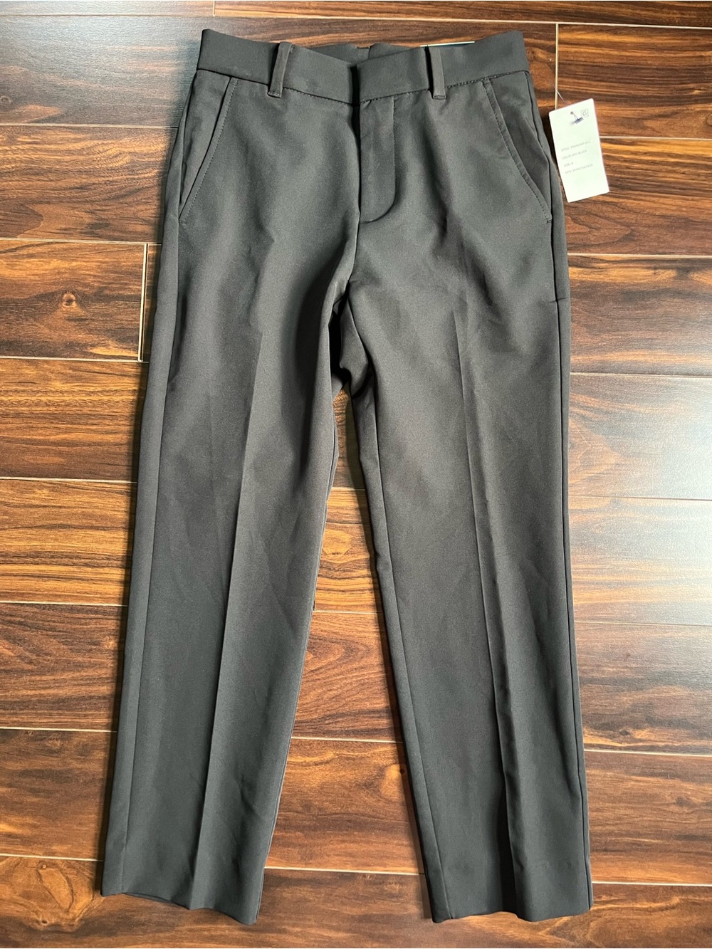 Tommy Hilfiger Boy’s TH Flex Black Wrinkle Resist Dress Pants, 8, NWT